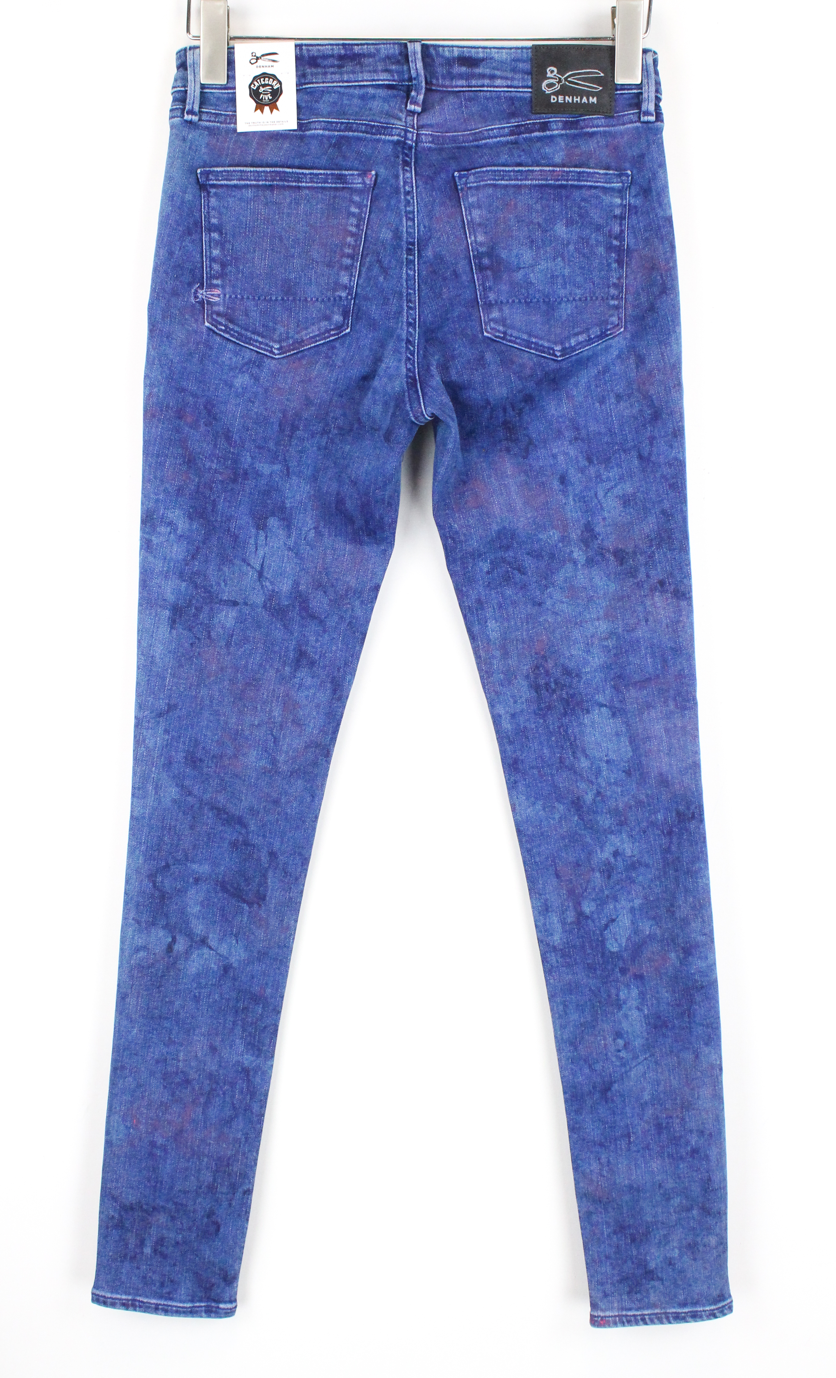 Denham Spray W28/L32 Ladies Stretch Blue Jeans Washed Super